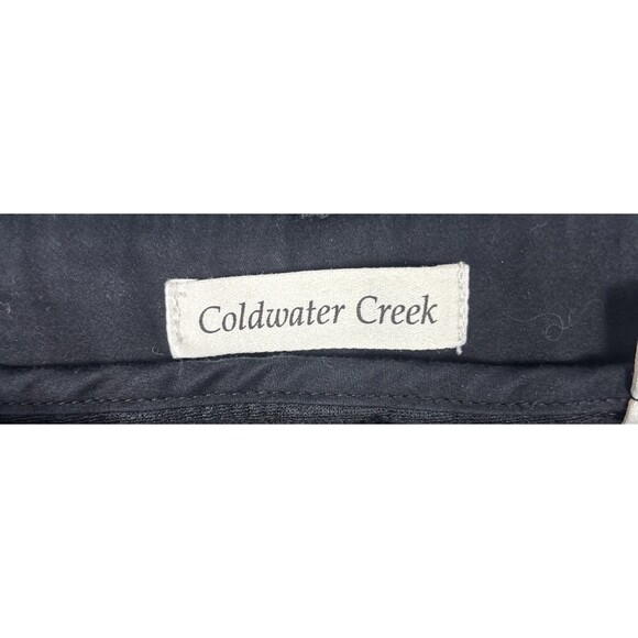 Coldwater Creek Womens Size 14 Pants Black Corduroy Straight Leg Stretch Soft - Picture 4 of 9